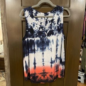 Tie Dye Sleeveless blouse